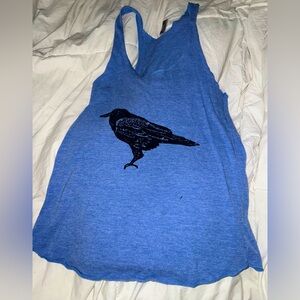 Blue crow American Apparel tank top